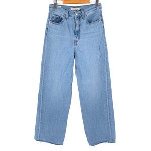 Levi's Premium Jeans High Loose Full Circle Womens 28x29 Blue Medium Wash Baggy